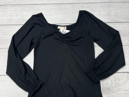 New! Top Long Sleeve Designer By Michael Kors In Black, Size: S Supply