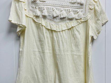 Top Short Sleeve By sea york  In Cream, Size: 6 Online Hot Sale