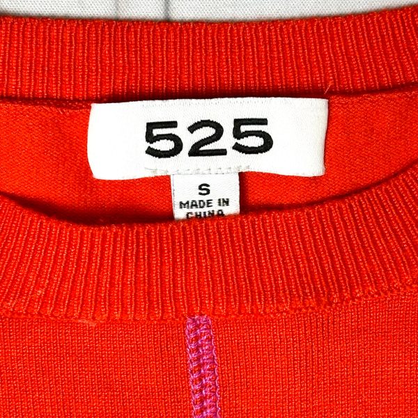 Sweater By 525 In Orange, Size: S For Discount