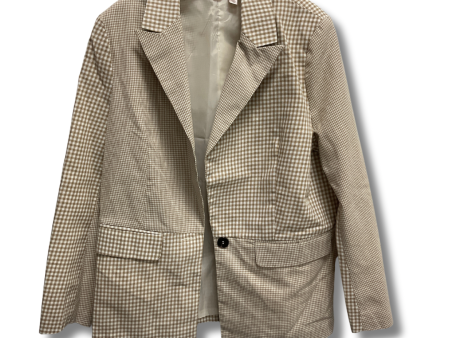 Blazer By Clothes Mentor In Cream & Tan, Size: L Supply