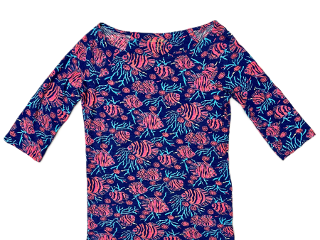 Top Long Sleeve Designer By Lilly Pulitzer In Navy, Size: S Online