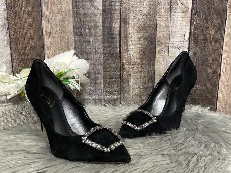 Shoes Heels Stiletto By Sam Edelman In Black & Silver, Size: 8 Sale